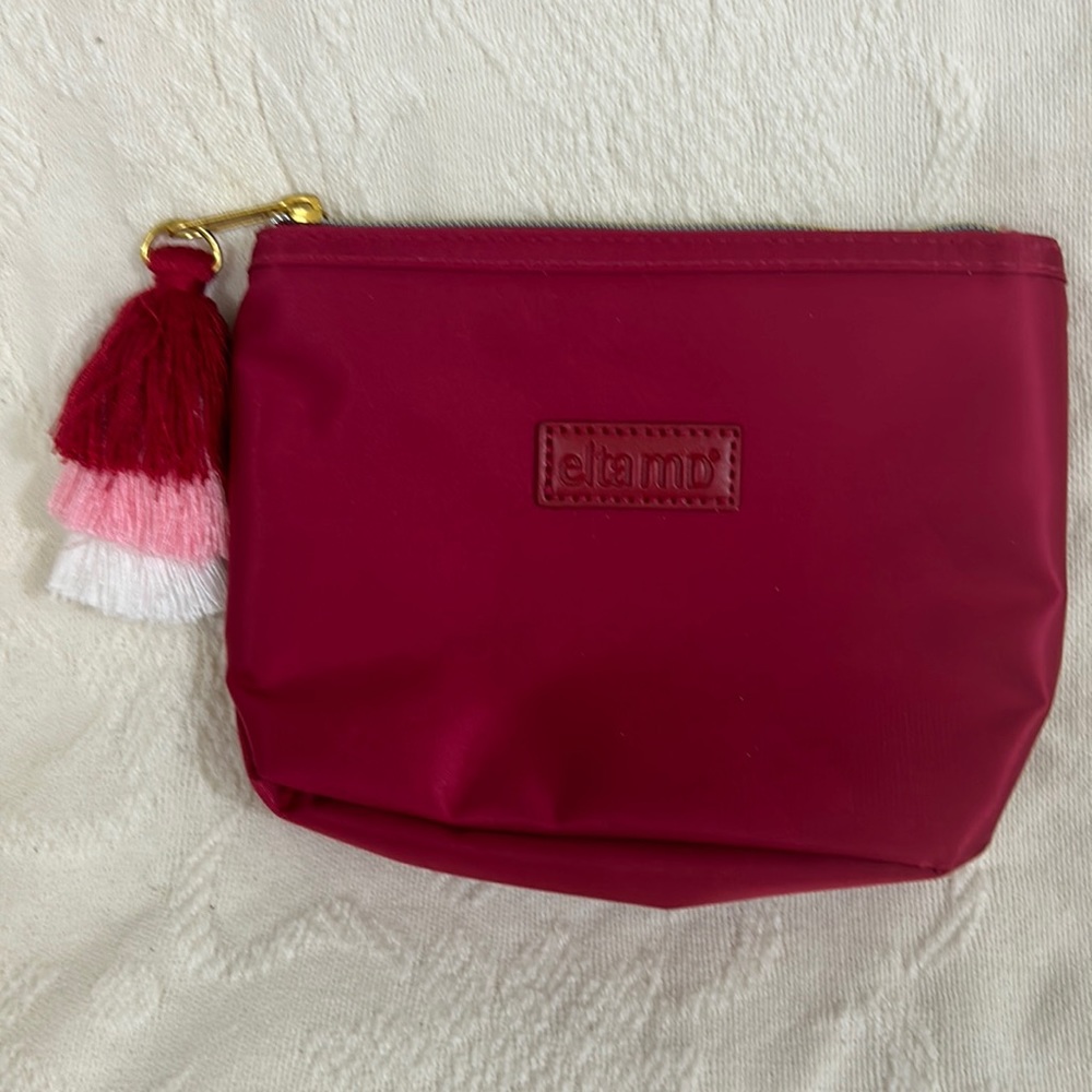 Elta md makeup bag red with tassel